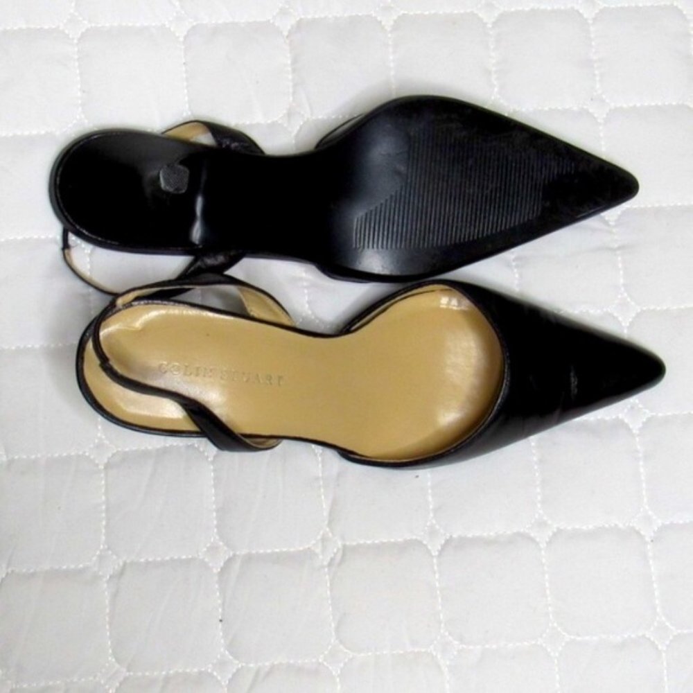 Colin Stuart Kitten Black Heel Shoes Size 7